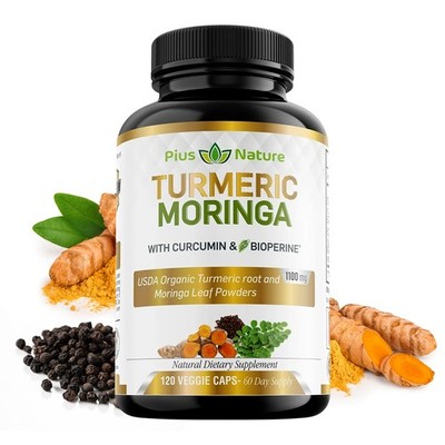 Kurkuma mit Curcumin & BioPerine Unterstützt die Gelenk,Immungesundheit,120 Kaps