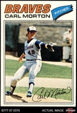 1977 Topps #24 Carl Morton Braves 8 - NM/MT
