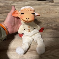 Vintage Shari Lewis Rubber Face Lamb Chop Plush Toy By Ideal With Original Tag