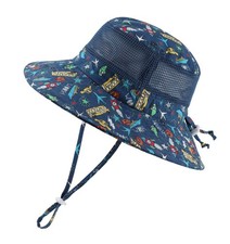 UPF50 Wide Brim Sun Hat Sun Protection Beach Swim Safari Bucket Baby Kid