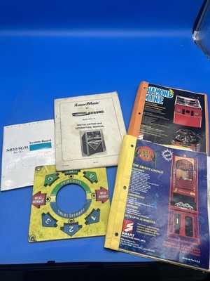 Vintage Arcade Lot Manual And Face Plate 