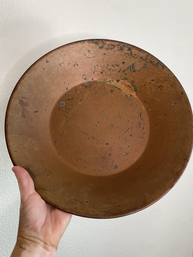 VINTAGE COPPER 14" HUDSON BAY LIMITED HANDMADE GOLD MINING PROSPECTING PAN