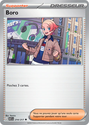 Pokemon Karte Boro 214/217 Selten Transzendente Helden