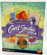 Hallmark Card Studio 2004 Deluxe Software CD ROM Windows ME/2000/98/XP 64MB RAM