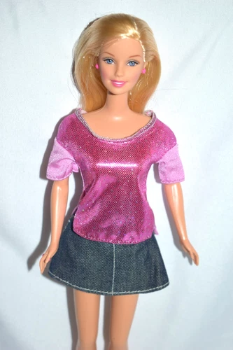 NICE! MATTEL 2000 PRETTY PICNIC BARBIE #50615 w/ ORIG EARRINGS & RING, REDRESSED