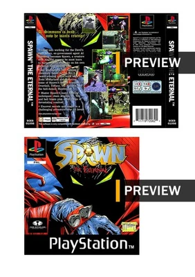 Spawn The Eternal - PlayStation PS1 Replacement Inlay Covers Front Back - Image 1 of 3