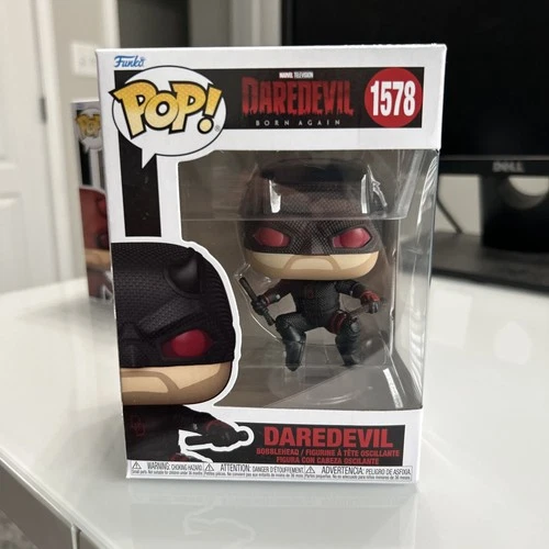 Funko POP! Daredevil Born Again Daredevil Black Suit Figure 1578 + Protector