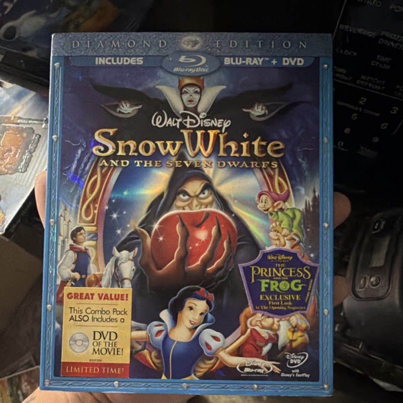 Disney Snow White & The Seven Dwarfs Diamond Edition Blu-ray DVD 3-Disc