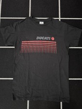 Vintage Y2K Ducati Motorcycles Shirt Men's Small Black Tee Spellout Logo Retro