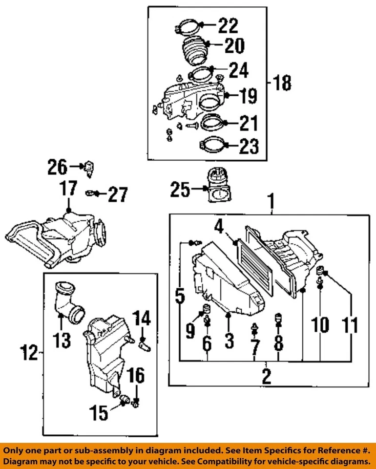 Used Air Cleaner Assembly fits: 2000 Infiniti I30  Grade A - Image 2 of 4