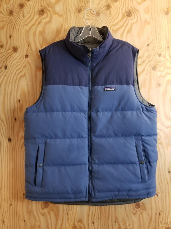 patagonia reversible bivy duck down puffer full zip gray jacket