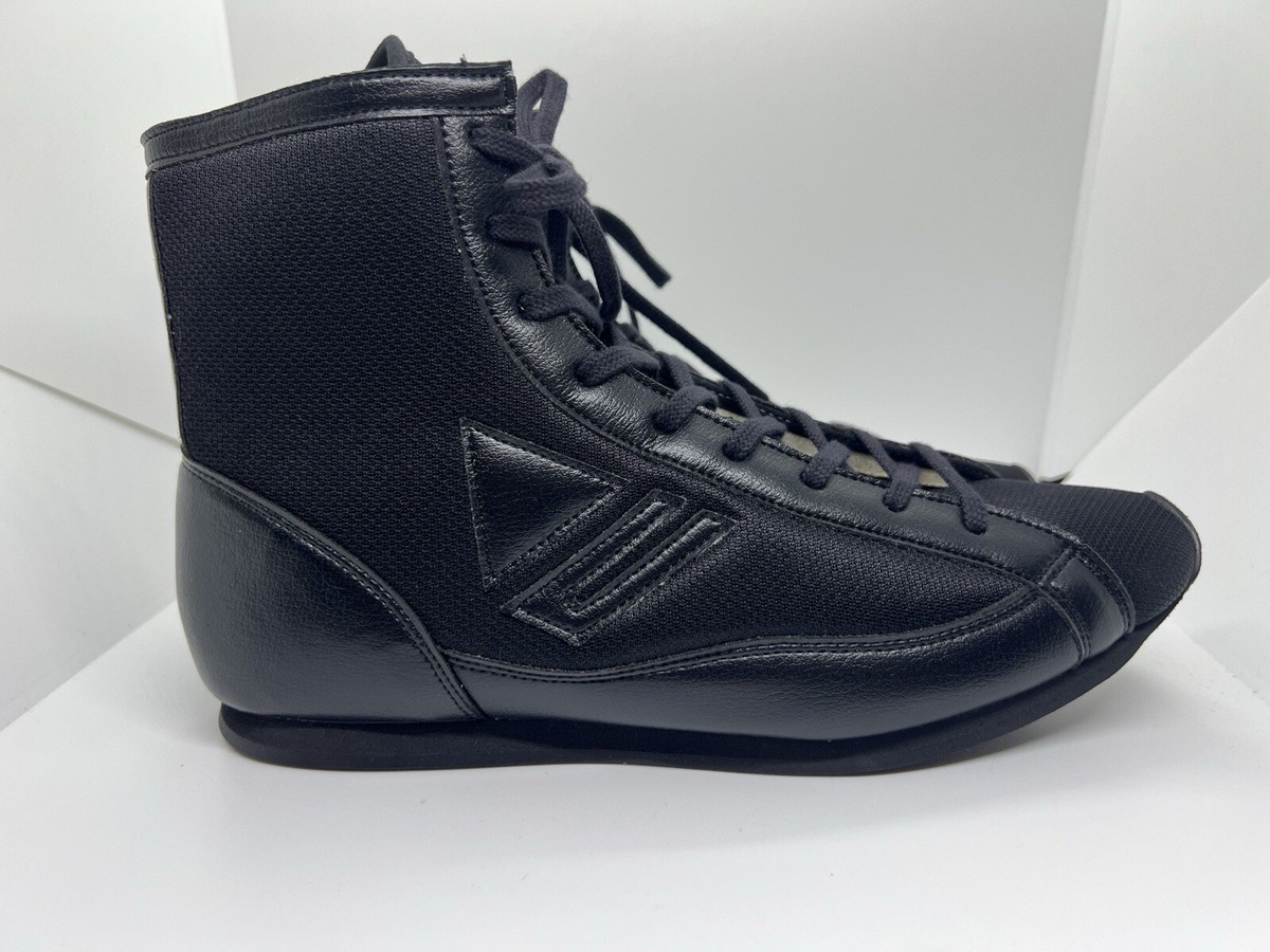 RS-001　リングシューズ（スタンダードタイプ） Winning Boxing Shoes Ring shoes Black RS-001 Standard Type