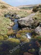 Photo 6x4 River Taw Belstone Here a moorland stream cascading down the fo c2010