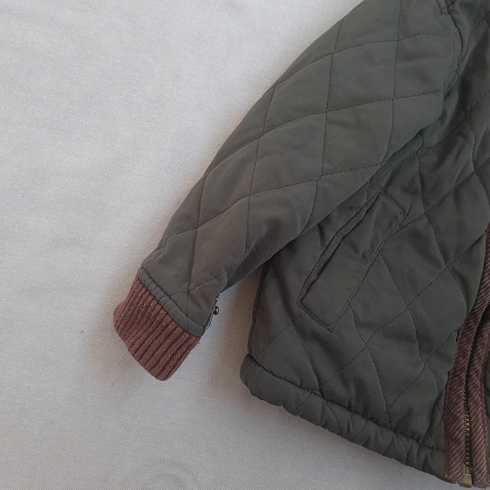 Chaqueta Jacadi Paris Bebé Niño Talla 2 Años 2A Abrigo Forrado de Vellón Acolchado Foto 4 de 4