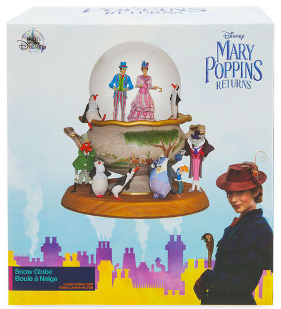 NEW! Disney Store Mary Poppins Returns Snow Globe 2018 Limited