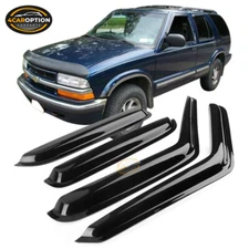 Fits 95-05 GMC Sonoma Jimmy Chevy S10 Blazer Window Visors Rain Sun Guard Vent