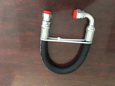 3/8" x 48" 2-Wire with 5,000 hydraulic Hose Assembly with 1 straight JIC & 1 90*