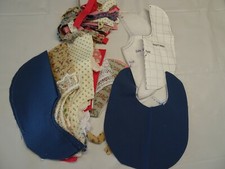 BABY Bibs Lot of 18 Pre-cut Ready for you to Sew Cute Prints w/ Lace Ties