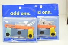 Add On Silicone Reusable Cable Wraps 8 pack Stylish Silicone Rubber Cable Wraps