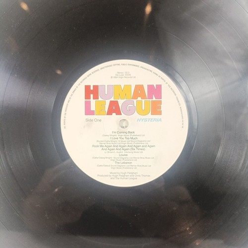 The Human League Hysteria Vinyl LP Record Album V2315 Virgin Records VG+ - Picture 8 of 17