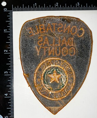 VINTAGE OBSOLETE Dallas County Texas TX Constable Police Patch | eBay