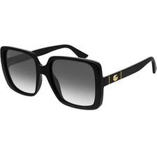 Gucci Women's Sunglasses Gradient Grey Lens Acetate Square Frame GG0632S 001