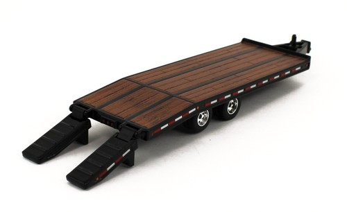 DCP 1:64 *BLACK* Tandem Axle BEAVERTAIL TAG TRAILER *DIECAST* NIB - Picture 4 of 8