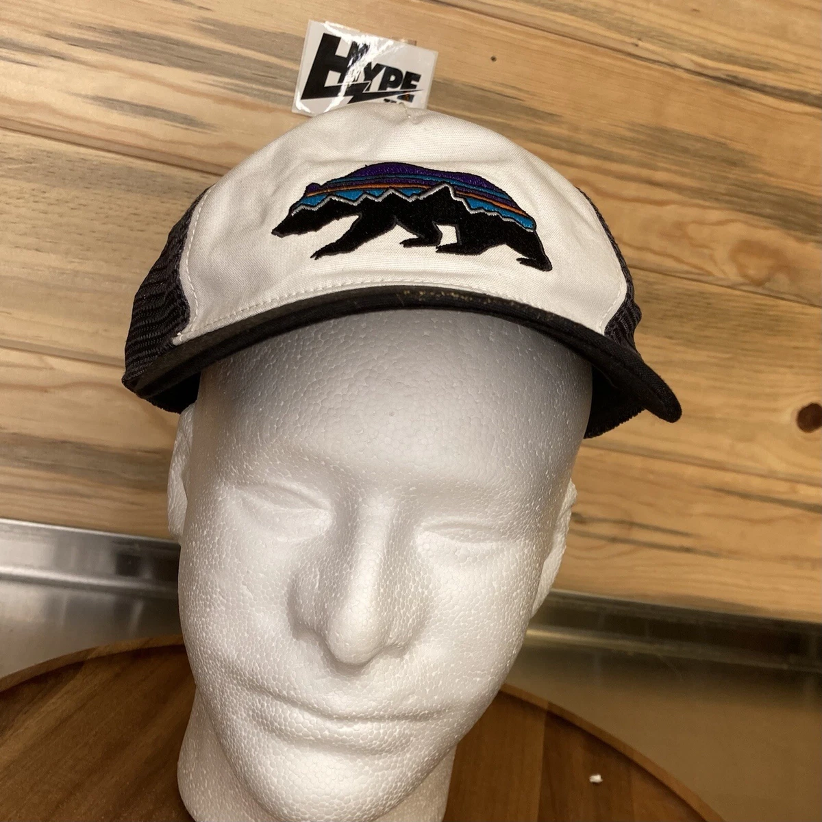 Vintage Patagonia Hat Adjustable 90s 00s Big Bear Logo Y2k Snapback Cap
