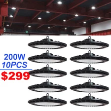 2-10 Pack UFO Led High Bay Light Commercial Supermarkets Workshops Warehouse GYM
