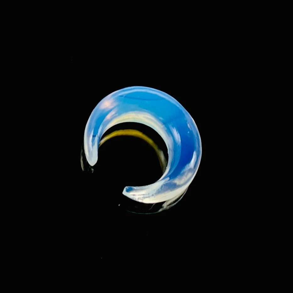 Opalit Glas Körper Piercing Tribal Septum Crescent Hufeisen Pincher Größe 2-12mm - Bild 4 von 4