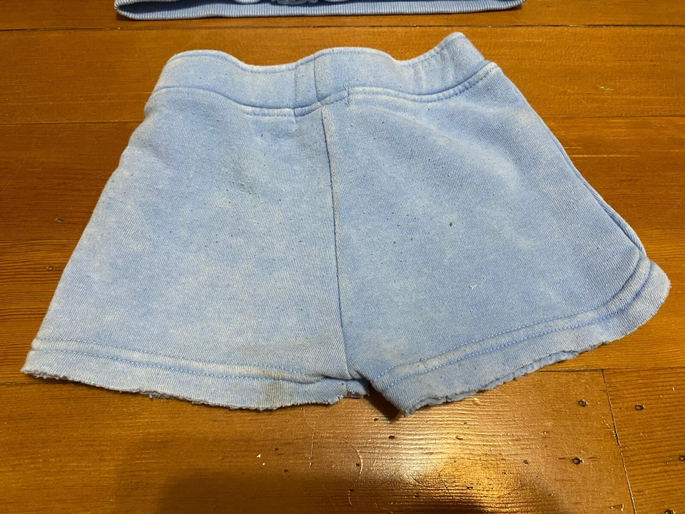 Масло супер мягкий девочек пот наряд комплект 24 м толстовка шорты синий блестки - Изображение 4 из 4