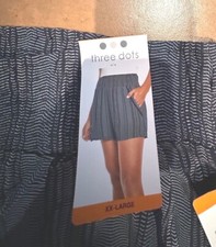 THREE DOTS WOMENS PULL ON LINEN SHORTS PICK YOUR OWN COLOR/SIZE