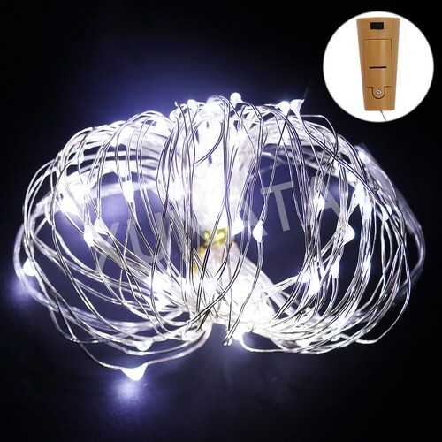 Wine Bottle Fairy String Lights Battery Cork Shaped Xmas Wedding Party 2m 20LED - Picture 9 of 14