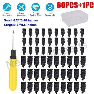 #ad #ad 61pcs Tire Repair Kit DIY Flat Tire Repair Car Truck Motorcycle Home Plug Patch $9.00