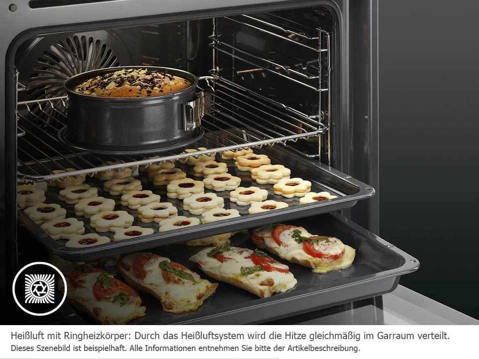 AEG BEB331010M SurroundCook Backofen Edelstahl SafeToTouch Plus MaxiKlasse™ A - Bild 4 von 4