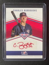2018 Panini USA Stars & Stripes Charles Burroughs Red Autograph #09/10!!!