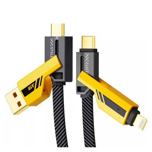 VEN-DENS 4 in 1 Multi Charger Cable 65W Fast Charging Nylon Braided Cable - 第 2/24 張圖片