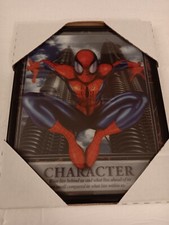 Marvel Spider-Man Character 3-D Inspirational Art Print 8 x 10 Framed Art Print