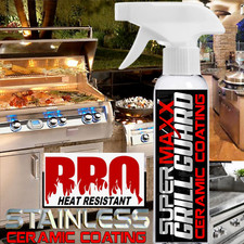 BBQ OUTDOOR GRILL STAINLESS CLEANER POLISH CERAMIC COATING STAIN HEAT RESISTANT