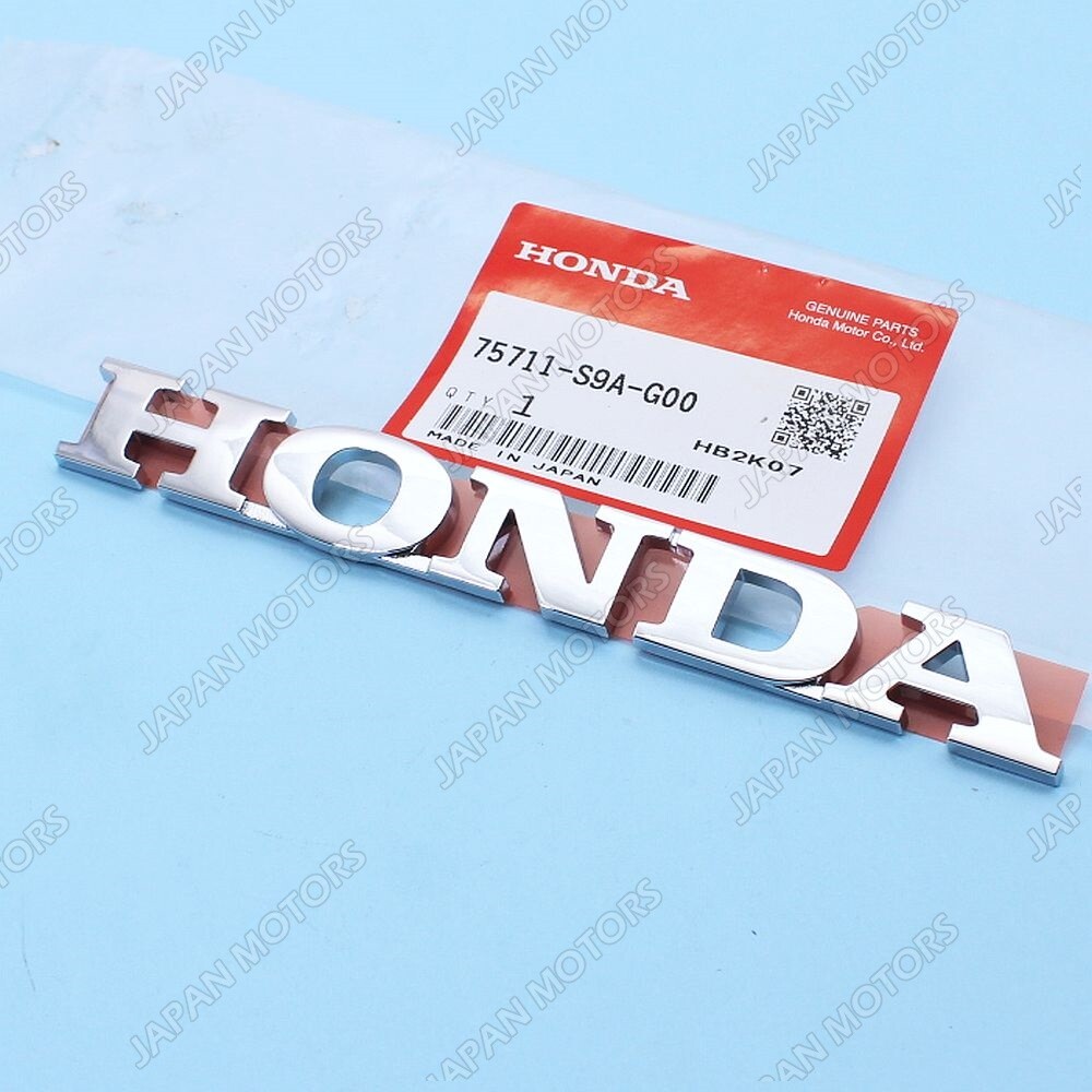 Genuine HONDA Silver Plastic Rear Emblem Nameplatge Badge 