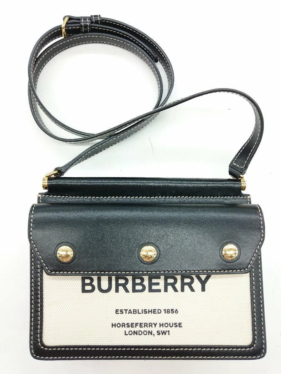 Burberry - Mini Horseferry Linen Cotton Canvas Pocket Bag  HBX - Globally  Curated Fashion and Lifestyle by Hypebeast