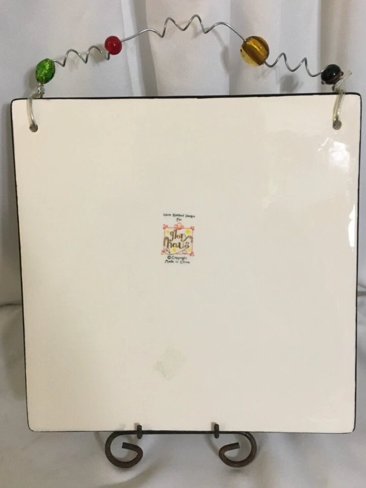 "May the Lord watch over ..." Psalm 121:8 ~ Ceramic Tile ~ 8x8 ~Laura Kirkland - Image 2 of 3