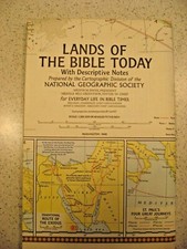 National Geographic Society Lands of the Bible Today Washington : 1968