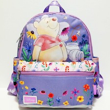 Disney Purse Pooh Mini Backpack 13" lady Bag Winnie The Pooh New Lavender