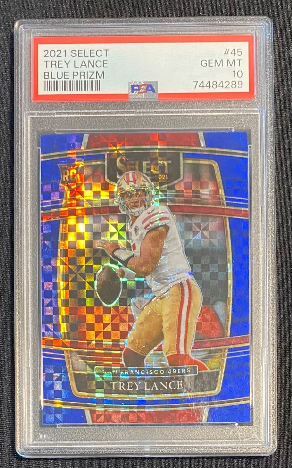 2021 Panini Select Concourse TREY LANCE Blue Prizm 138/199 PSA 10 GEM MINT RC