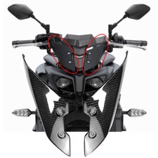 Per Yamaha MT-10 MT10 2016 - 2021 Parabrezza Vera Fibra di Carbonio