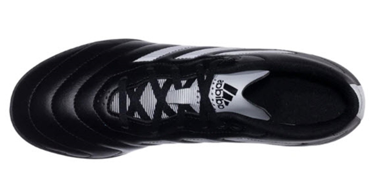 Adidas Men Goletto VIII TF Cleats Futsal Black Soccer Boot Spike Shoes Size 10.5 adidas Goletto VIII Firm Ground Soccer Cleats (Black/White/Red) main image 4