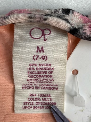 OP Mujeres Junior Mediano 7-8 Bikini Parte Inferior Hipster Traje de Baño Geométrico - Imagen 3 de 4