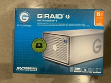 G-Technology 8TB G-Raid Thunderbolt 3 Dual Drive Storage System