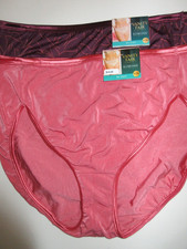 Vanity Fair 2-Pair HI CUT brief 13108 Body Shine Illumination poly/nylon 10/3XL